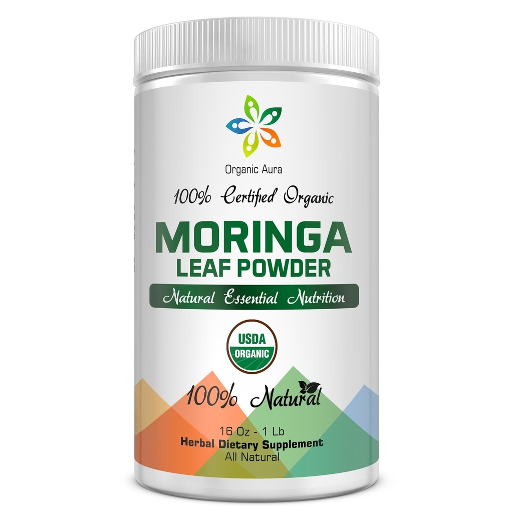 sertifikalı Organik Moringa Leaf Toz-1Lb. USDA sertifikalı Organik. 100% Pure ve Original. Doğal olarak Enerjiyi artırır, Metabolism ve Immunity. Raw Green Whole Superfood. No GMO, Gluten Free