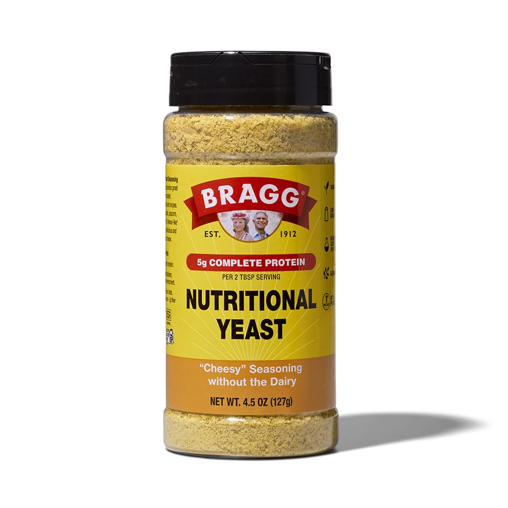 Bragg Beslenme Yeast Seasoning - 4.5 oz - Süt-Free Parmesan Cheese Substitute - Salads, Pastalar, Sebzeler ve Daha Fazlası