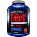 BODYTECH Micellar Vakain Protein Tozu, Gece Kas Kurtarması Için Yavaş Yayın - Servis başına 24 Protein Grami - Rich Chocolate (4 Pound)