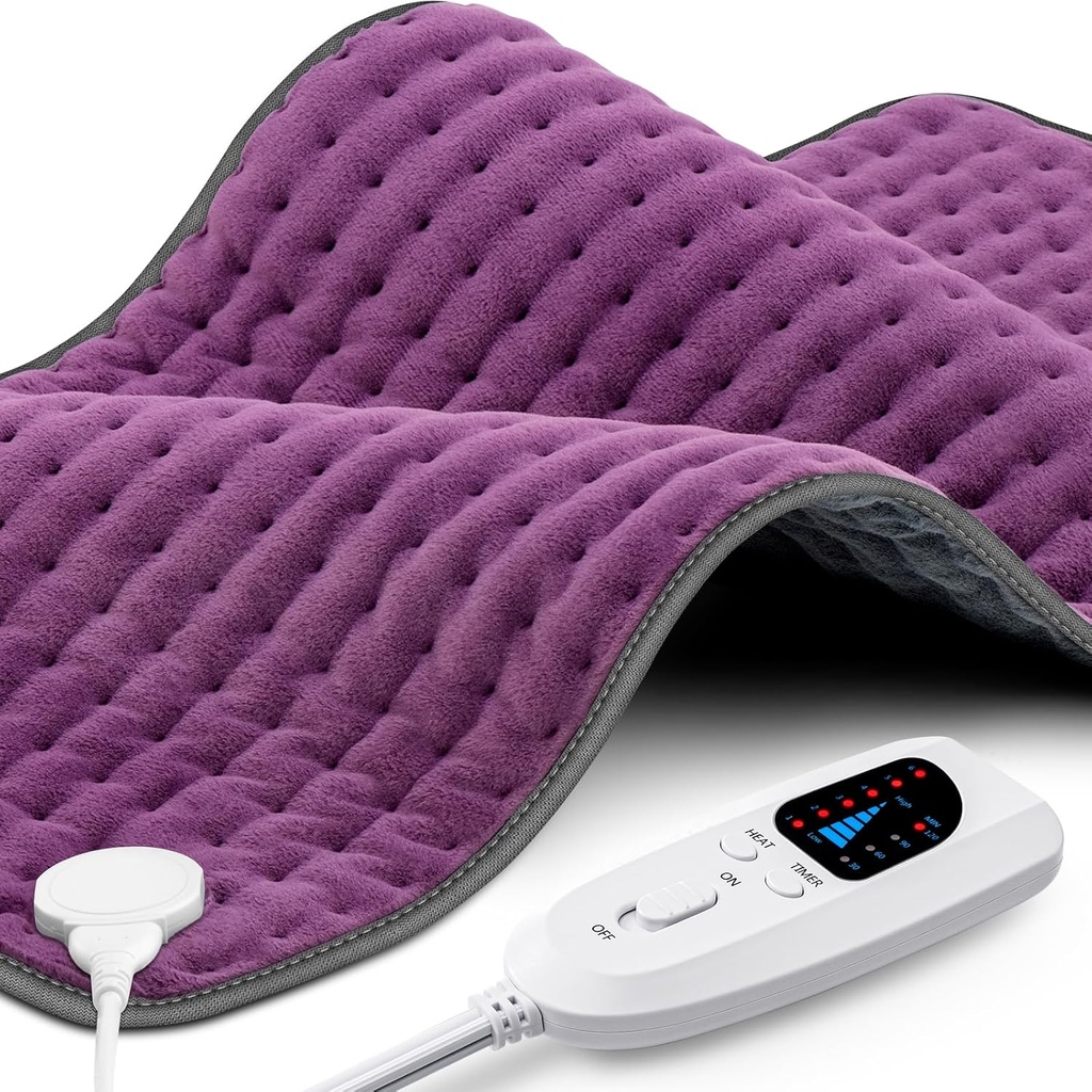 Heating Pad XXXL for Back Pain Relief, Extra Large Heated Pad for Neck/Shoulders/Legs/Knees/Feet/Cramps, Birthday Mothers Day Gifts for Mom Women Wife Grandma Her, 6 Heat Settings, Auto-Off, 17"x33"