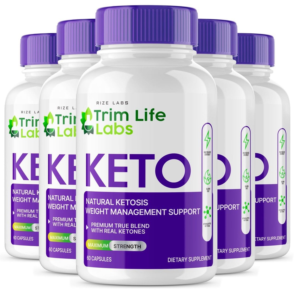 Laboratuvarları - - Trim Life Labs Keto Capsules - Kilo Kaybı Pills - En Güçlü Formula, Keto+ACV Supplement (300 Capsules)