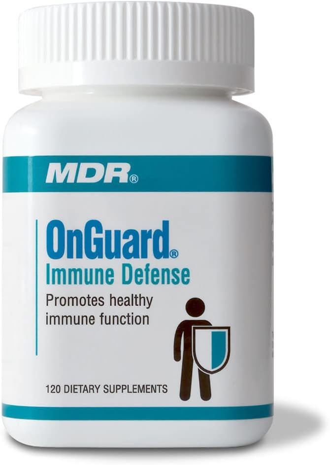 MDR OnGuard Immune Support Formula with Klinik Olarak Proven Maitake & Shitake Mushroom, Lo Han, Colostrum ve Patented Lotus Tohum Takibi. (120 Capsules)
