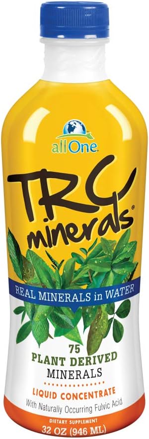 Tüm Bir TRC Mineralleri Sıvı | Unflavored | Full Spectrum of 75 Plant-Derived Trace Minerals & Electrolytes Per Ounce | 32oz