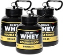 ONMYWHEY Protein Toz Konteyneri - Mixes için Seyahat Su Şişesi Funnel, Portatif Pre Workout Supplement Konteynerler & Cay Funnels, Mini Preworkout Supplements Sahibi Fitness Şişeler