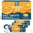 Girişim Pal Chewable Electrolyte Tabletleri, 80 Kont Hızlı-Dissolve Sugar-Free Stick Salt Tabletler - Hızlı Hydration, Açık Koşu, Yürüyüş, Spor | Keto & Vegan Dostu | 4 Pack