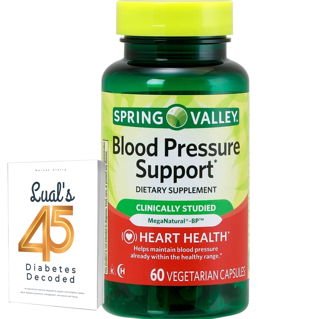 Spring Valley Blood Basınç Desteği, 60 Capsules, | A to çinko'dan LUAL ile|
