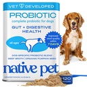 Köpekler için Yerli Pet Probiyotikler - Dog Probiyotiks Toz Digestive Health, Gut Support, & Immune Boost - Vet-Former Enzymes & Prebiyotiks - 120 Scoops