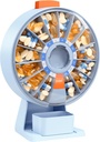 Daviky Pill Günlük, Büyük Pill, Wall-Mounted veya Standing Use, 14 Days Pill Konteyner, Push Düğme Design, Weekly Pill Box for Vitamin, Medicine,Supplement, Fish Oil (Mavi)