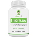 VitaMonk Pterostilbene 150 mg Capsules No Yapay Fillers - Soy Free Trans-Pterostilbene Supplement, Sağlıklı Aging ve Longevity - 60 Veggie-Caps - Geliştirilmiş Resveratrol