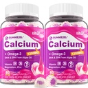 Sugar-Freeuba Citrate Gummies 1000 mg w/Vitamin D3 K2, Magnezyum, çinko, Boron, Mangane, Copper for Bone, Muscle & Immune, Ultimate Abhidrolik Supplement for Women & Men - Vegan, 120 Cts