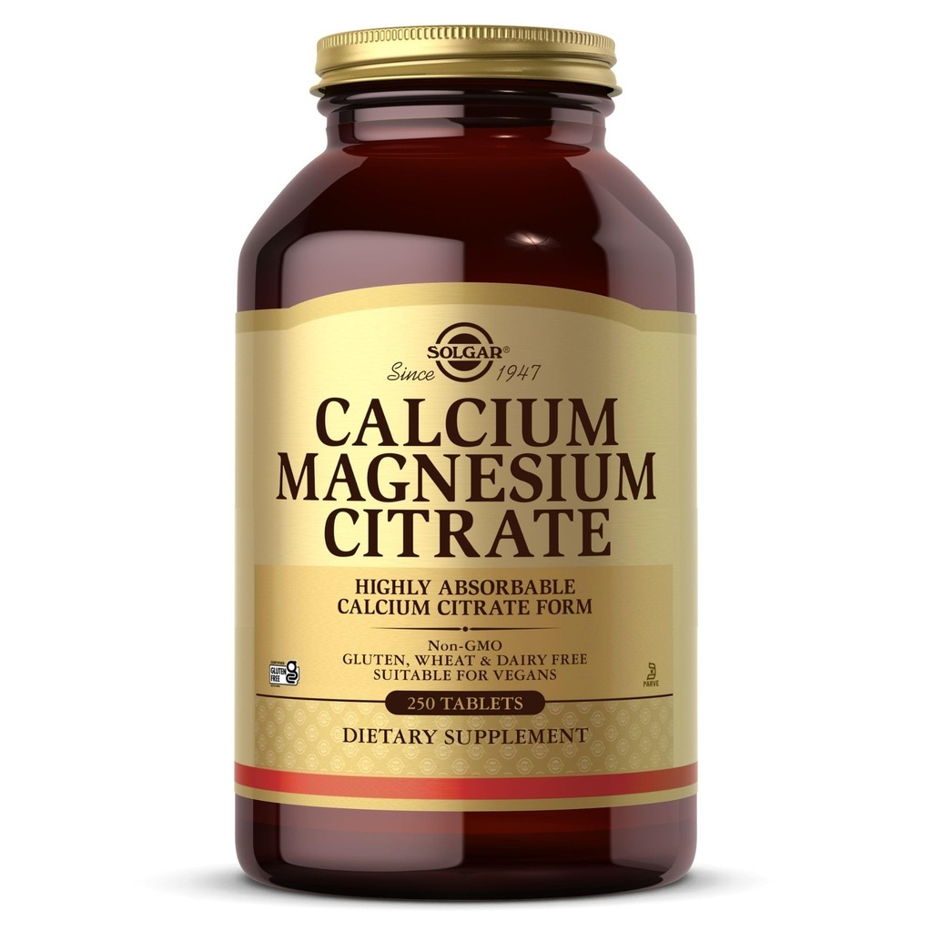 Solgardis Magnezyum Citrate, 250 Tablet - Sağlıklı Kemikleri ve Dişleri Destek - Musculoskelet & Nervous System Support - Yüksek derecede Absorbable - Non-GMO ve Vegan - 50 Hizmet