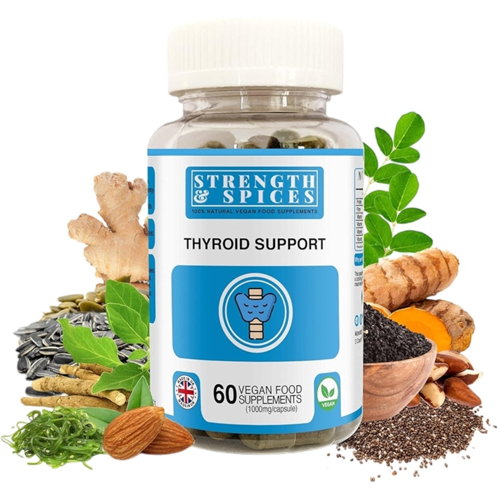 Güçlü & Spices - Tiroid Desteği, Maca Root, Sea Kelp, Brezilya Nuts ve Ashwagandha ile Tamamlandı