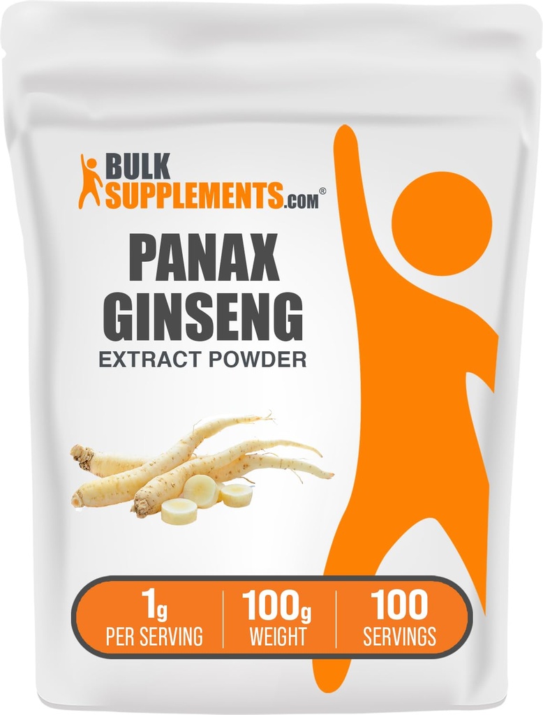 BulkSupplements.com BTC Köklü Toz - Panax BTC Supplement, Herbal Supplement - Vegan & Gluten Free, 1g per Service, 100g (3.5 oz) (Pack of 1)