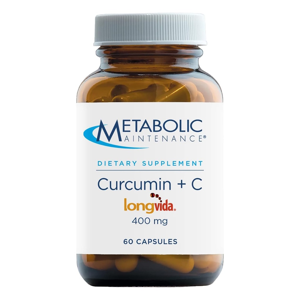Metabolic Bakım Curcumin + C - Longvida + Vitamin C Beyin Fonksiyonlar ve Ortak Hareketlilik için Tamamlandı (60 Capsules)