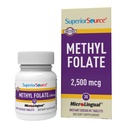 Superior Source Metil Folate 2500 mcg - Kadınlar ve Erkekler için Foate Supplement Destekleri Sağlıklı Nervous System & Red Blood Hücreleri - 30 Sublingual Discrypt Tabletleri - 30 Altlama