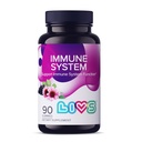 LIVS Immune System Elderberry Gummies for Yetişkinler & Çocuklar | Gelişmiş Immune Support Supplement with Vitamin C, Echinacea, & Propolis | Vegan & Gluten Free Gummy Vitamins | 200 mg Elder / Dose -90 Ct