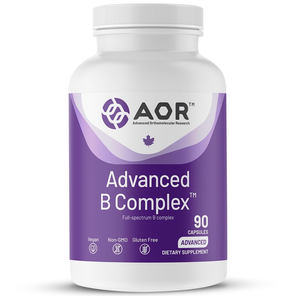 AOR, Advanced B Complex, Multivitamin Enerji, Stres ve Metabolism, Diyet Tamam, 90 Capsules (90 Hizmet)