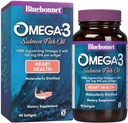 BlueBonnet Nutrition Omega-3 Salmon Oil Softgels, 90 Count