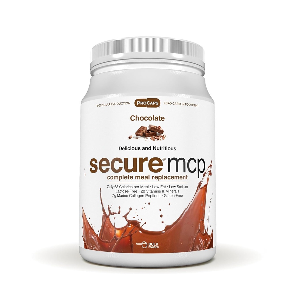 ANDREW LESSMAN Secure MCP Complete Meal Change - Chocolate 30 Hizmet - Sadece 63 Calories, Low-Fat, 7 Grams Marine Collagen,, Tavsiyeler Parlak Yumuşak Cilt, Rahat Ortaklar