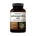 NatureBell Ashwagandha with Black Pepper, 240 Capsules | High Abhidrasyon Kompleksi - Ekstra Güç Kökleri - Rahatlama için Adaptogens Supplements - Non-GMOMO