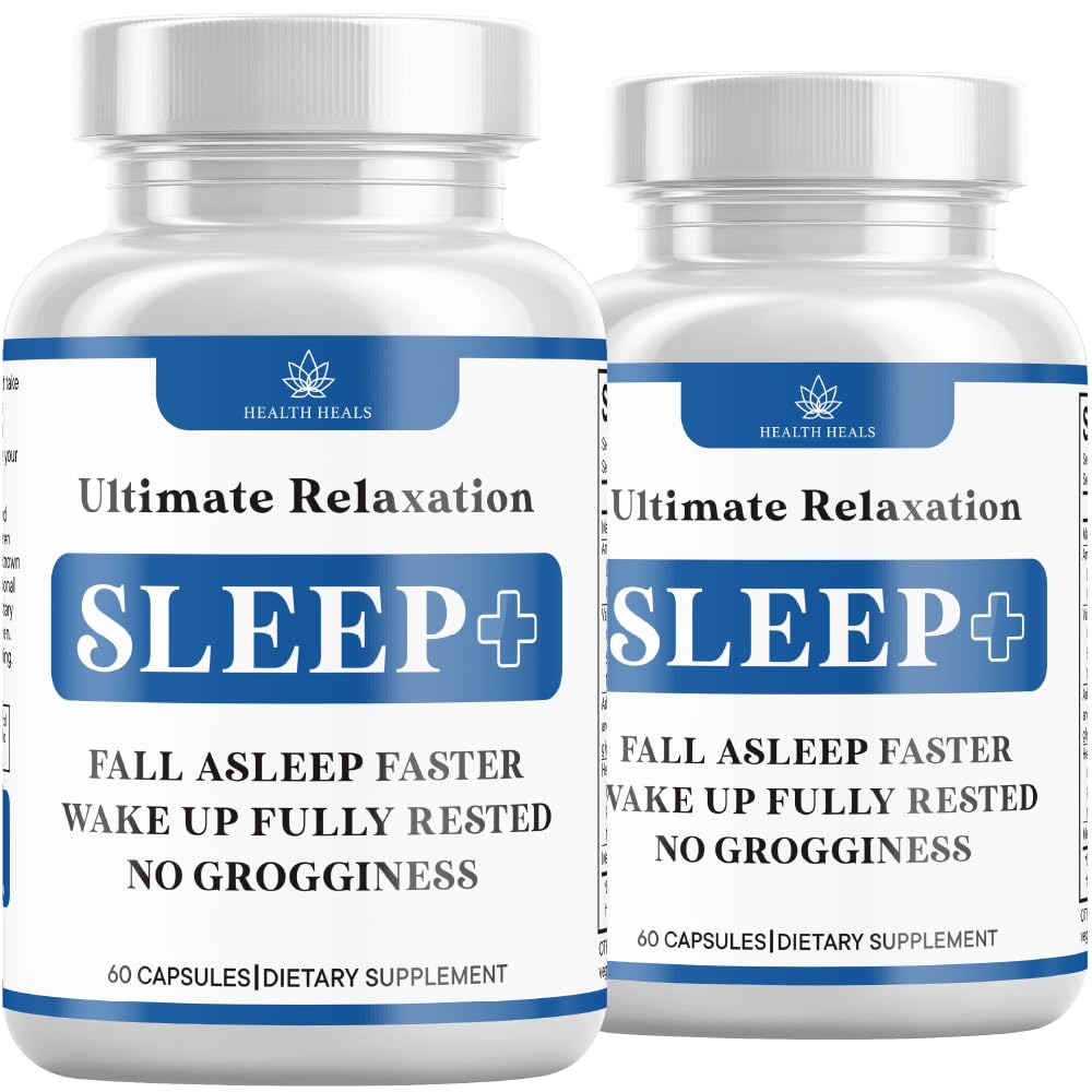 Rahatlama Sleep Aid, Natural Non-Habit Form, Sleep Supplement Longer & Better Sleep, Chamomile, Magnezyum, Melatonin, Ashwagandha, GABA, Drug-Free (120 Count) için destek için gelişmiştir