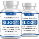 Rahatlama Sleep Aid, Natural Non-Habit Form, Sleep Supplement Longer & Better Sleep, Chamomile, Magnezyum, Melatonin, Ashwagandha, GABA, Drug-Free (120 Count) için destek için gelişmiştir