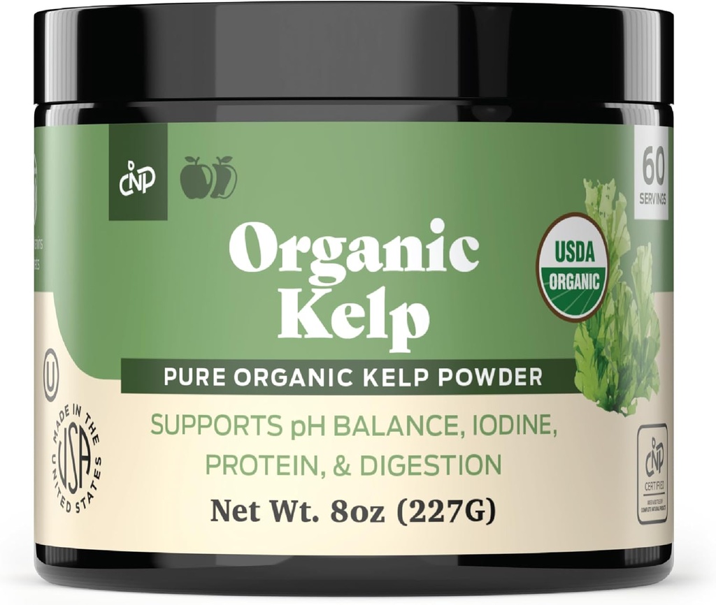 Organik Kelp Toz Tamam - Bulk Raw, Kuru, Pure Sea Kelp Seaweed Toz 8oz 75 Tiroid, Iodine, & Digestion