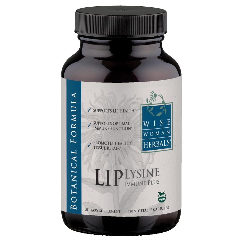 Bilge Kadın Herbals Lysine Immune Plus Lip, Words-Free Non-GMO Formula, High-Potency L-Lysine & Immunity Mix, Lip & Skin Health Support, Natural Immune Defense, 120 Veg Caps