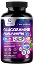 Glucosamine Chondroitin MSM Ortak Supplement 2100 mg - Glucosamine Sulfate, Turmeric, Boswellia, Quercetin & Bromelain - Doğa Ekstra Güçlü Flexability, Mobility & Ortak Destek, 60 Capsules
