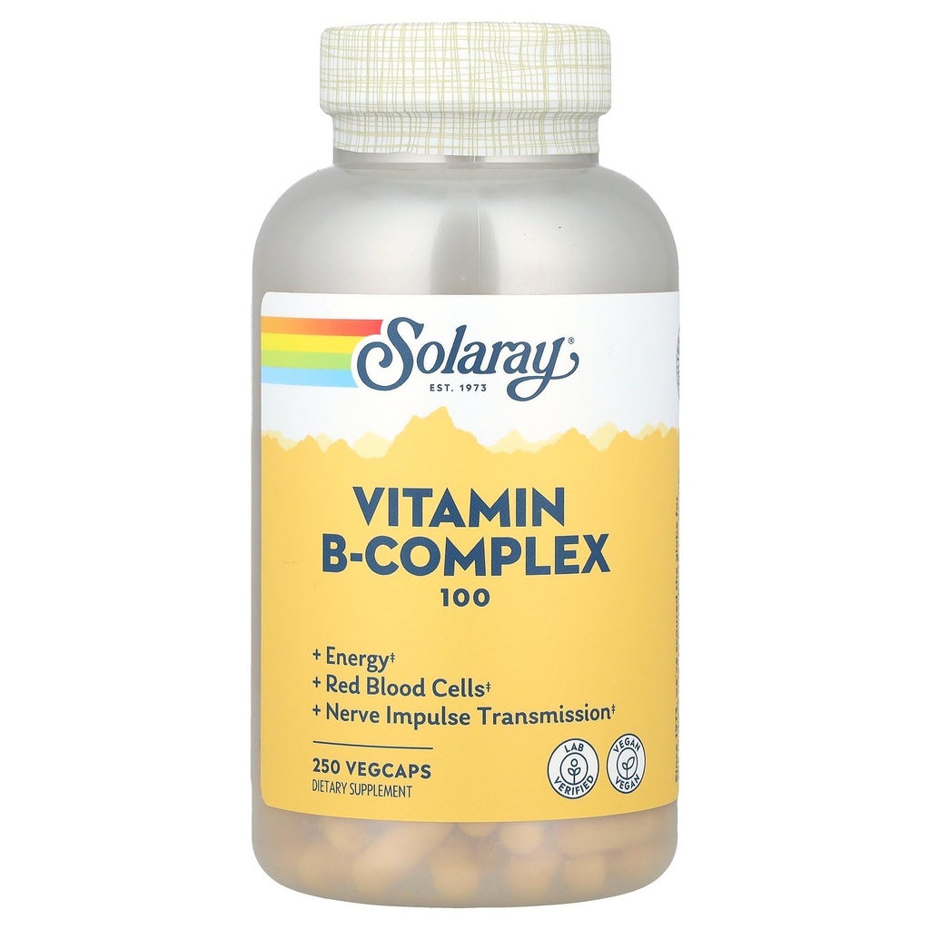 Solaray B Kompleksi Tamam, 100 mg, 250 Kont