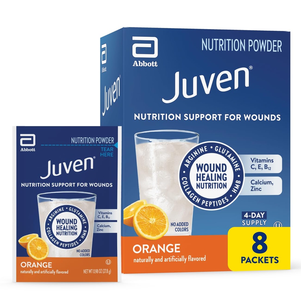 Juven Tedavi Beslenme Tozu Kolajı Kolajn,, Amino asitler ve Yararlı Destek için HMB, Orange, 48 Packets