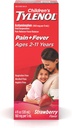 Children's Tylenol Oral Suspension Medicine, Kids' Liquid Medicine Pain Reliever & Fever Reducer for Cold + Flu Symptoms, Aspirin-, Ibuprofen- & Alcohol- Free, Strawberry, 4 fl. oz