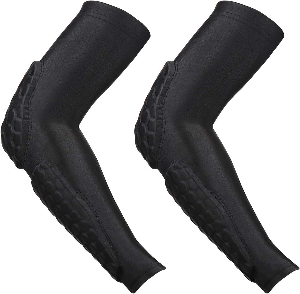 GUOZI Arm Elbow Kollar, [2 Pack] Honeycomb Crashproof Arm Elbow Pads for Youth Adult Sports Football Basketbol Volleyball