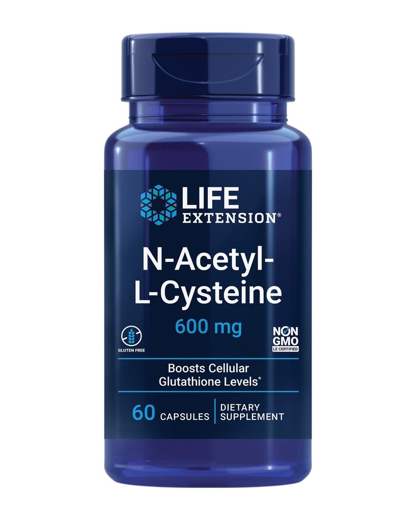 Life Extension Mitochondrial Energy Optimizer and N-Acetyl-L-Cysteine Immune & Respiratory Support - 120 Capsules & 60 Capsules