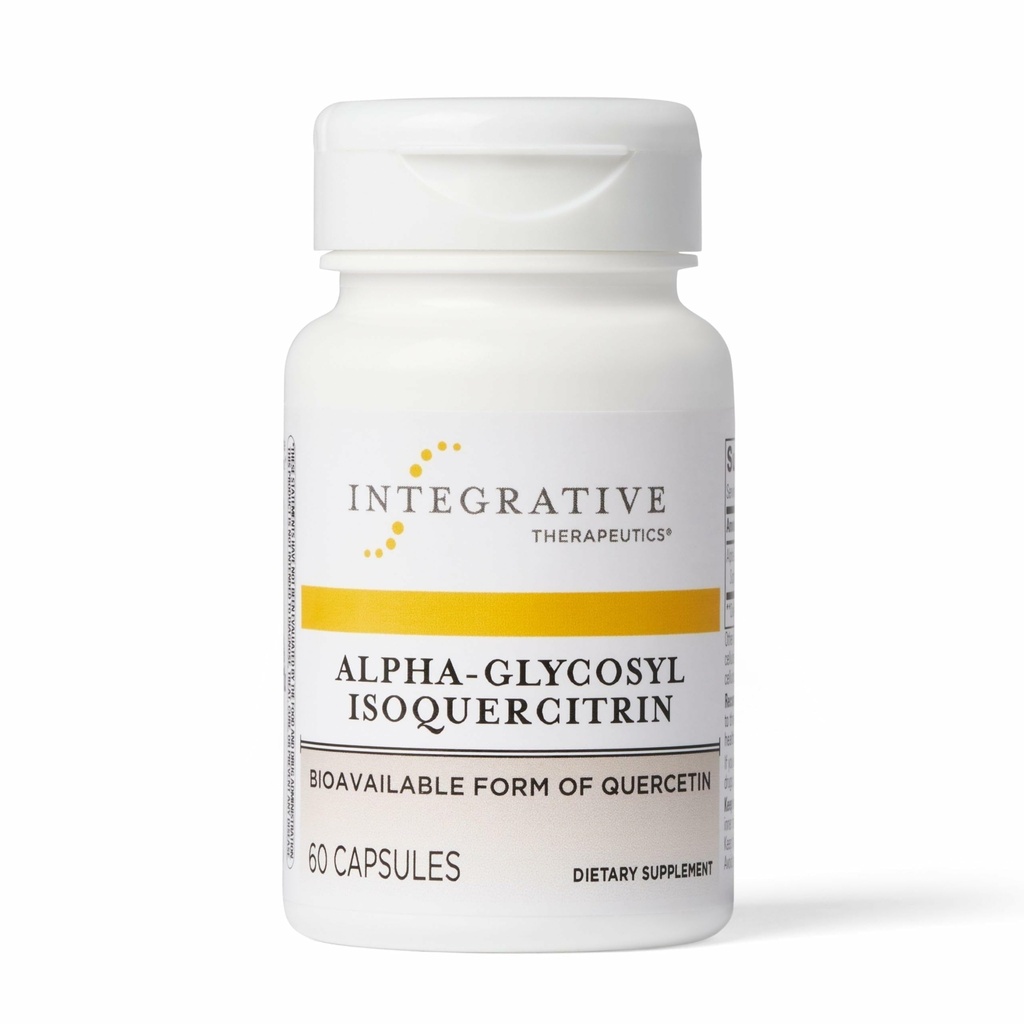 Allive Treatments Alpha-Glycosyl Isoquercitrin - Quercetin Supplement for Cell Health & Antioxy Pathway Support* - Supports Cell Integrity* - Vegan & Dairy-Free - 60 Count (60 Hizmet)