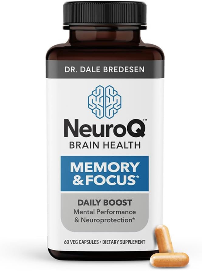 HayatSezonları NöroQ Memory & Focus with DHA-400 - Bilişsel Performans ve Sağlıklı Beyin Fonksiyonu - Dr. Dale Bredesen - 120 Capsules