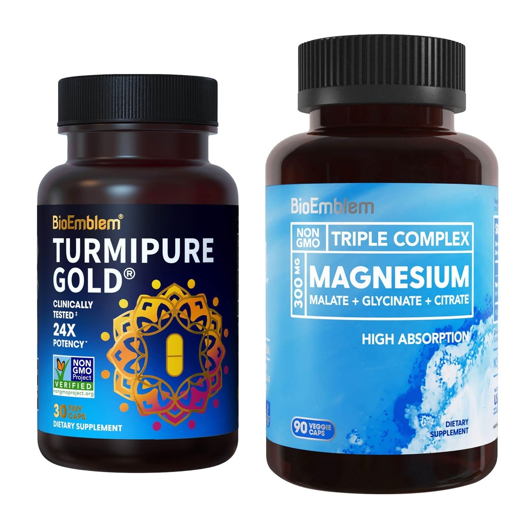 BioEmblem Triple Magnezyum Kompleksi ve BioEmblem Turmeric Curcumin ile Klinik olarak Studied TurmiPure