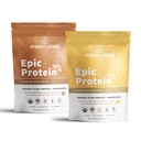 Sprout Living Epic Protein Sche - Chocolate Maca & Vanilla Lucuma (20g Organic Plant-Based Protein Toz, Vegan, Gluten Free, Superfoods) | 1lb, 12 Hizmet