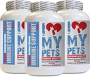 My PETS LLC kedi Immune Supplement - CAT Immune Support - Branson - Sağlıklı Tamam - Cats için Selenyum - 180 Tedaviler (3 Şişeler)