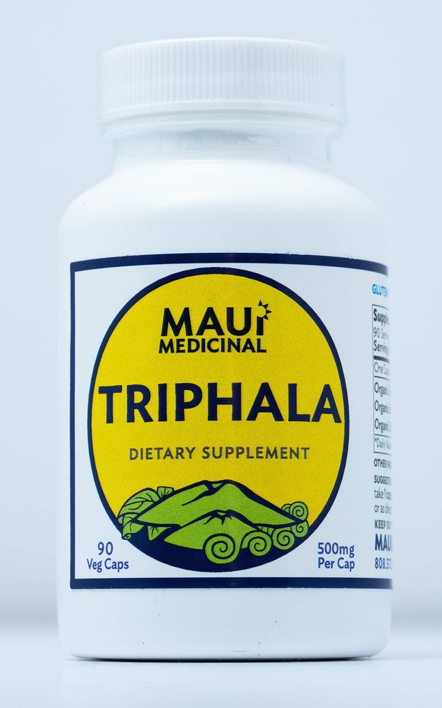 TRIPHALA 90 Veggie Capsules - Capsule Organik Herbal Formula 500 mg