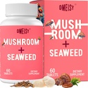 Sublingual Mushroom Kompleksi, 18-in-1 Mushroom Supplement, Lions Mane, Reishi, Türkiye Tail & More - Brain Supplements for Memory and Focus, Memory Supplements, Energy, Mood, Immunity, 60 Tabletler