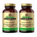 Solgar Cinnamon - 100 Sebze Kapsülleri, 2 Paket - Tam Potency (FP) - Non-GMO, Vegan, Gluten Free, Dairy Free, Kosher - 200 Toplam Hizmetler