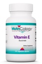 Nutricology Vitamin E Succinate Supplement - for Men & Women, 400 IU D-Alpha-Tocopheryl, Antioksi, Vegetarian Capsules - 100 Count 100
