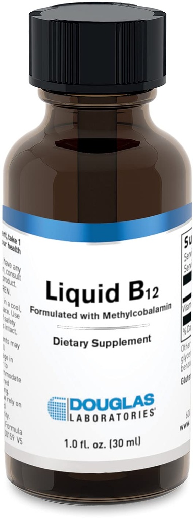 Douglas Laboratuvarlar Sıvı B12 (Cilcobalamin) | Nörolojik Sağlığı Desteklemek için Tamam* | 1 Fl Oz