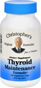 Christopher'ın Tiroid Bakım - 485 mg - 100 Vegetarian Capsules