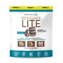 Tasarımcı Wellness, Tasarımcı Lite, Low Calorie Natural protein, Prebiyotik Fiber, Key Vitamins & Minerals, Chocolate Cookies & Cream, 25.6 Ounces