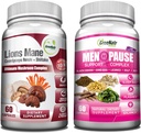GreeNatr Energy Boost Plus Menopause Support Sche: Mushroom Supplement Doğal Enerji Boost sağlar, Sürekli Vitality + Herbal Menopause Komple Flashes için Kompleksi