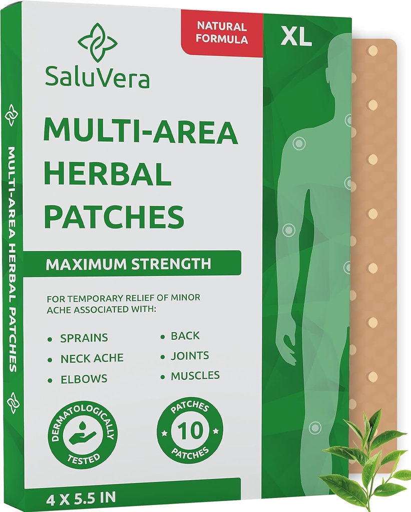 Extra Large Patch Maximum Strength - Patch – Back Patches - Muscle and Joint Heat Patches - 10 Hot Patches (XL)