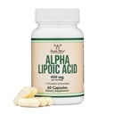 Alpha Lipoic Acid 600 mg hizmet başına, 60 Capsules (Third Party Tested, Non-GMO, Gluten Free, Vegan Güvenli) Neuropati ve Cardiovascular Health (ALA Supplement) Çift Wood