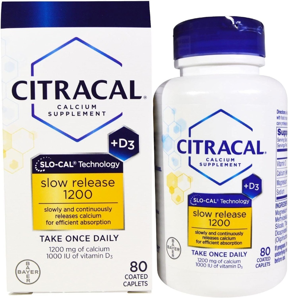 Steel D Slow 1200, 80-Count ile Citracal - Paketi satın alın ve Kaydet (Pack of 2)
